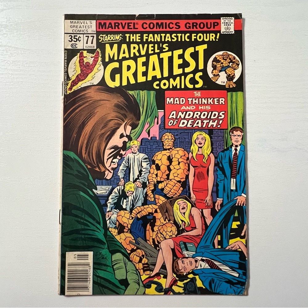 Marvel's Greatest Comics #77 May 1978 Fantastic Four Newsstand Bronze Age FN-